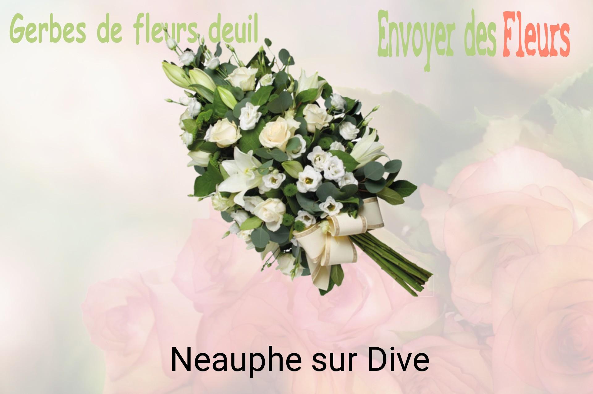 Gerbe de fleurs de deuil livrée à Neauphe-sur-Dive